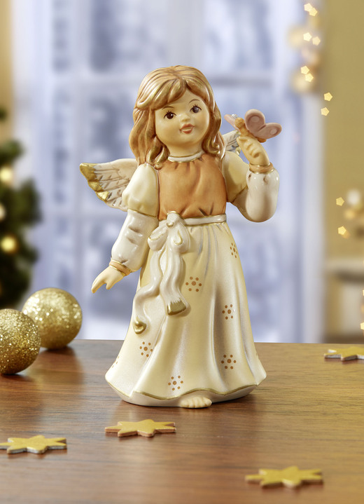 Goebel-Figuren - Engel mit Schmetterling, in Farbe CHAMPAGNER Ansicht 1