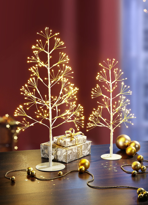 Weihnachtliche Dekorationen - Beleuchteter Tannenbaum - klein, in Farbe WEISS, in Ausführung klein Ansicht 1