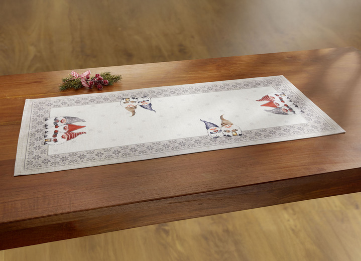 Tischdecken - 2 Platzsets, in Größe 135 (2 Platzsets, 30x 45 cm) bis 404 (Kissenbezug, 40x 40 cm), in Farbe MULTICOLOR Ansicht 1