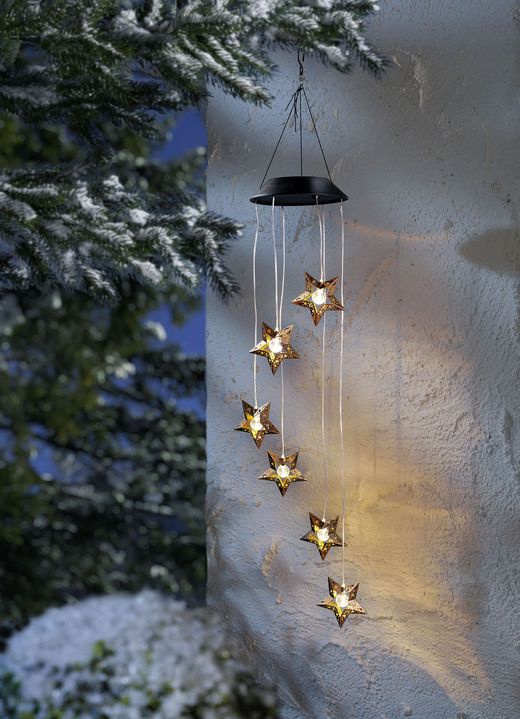 Buitendecoraties - LED windgong, in Farbe SCHWARZ