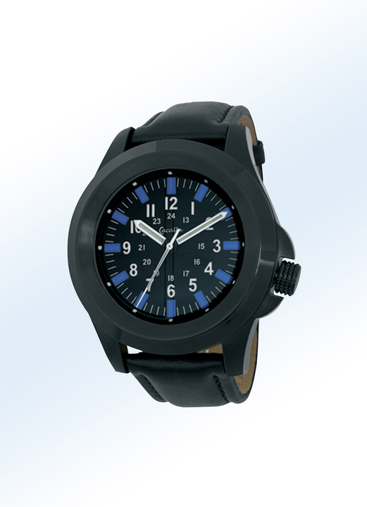 Kwartshorloges - Kwarts herenhorloge van ‚Cacalla‘, in Farbe  Ansicht 1