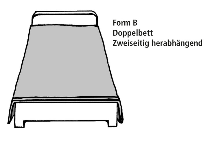 Spreien - Sprei met boordsel, in Größe 906 (beddensprei, franstalig) bed, 220 x 250 cm) bis 924 (kussensloop, 50x50 cm), in Farbe GROEN Ansicht 1