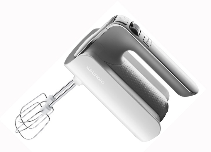 Küchenhelfer - „Grundig” Handmixer, in Farbe WEISS/EDELSTAHL Ansicht 1