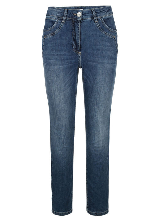 Broeken - Jeans met een trendy wassing, in Größe 019 bis 052, in Farbe BLAU Ansicht 1