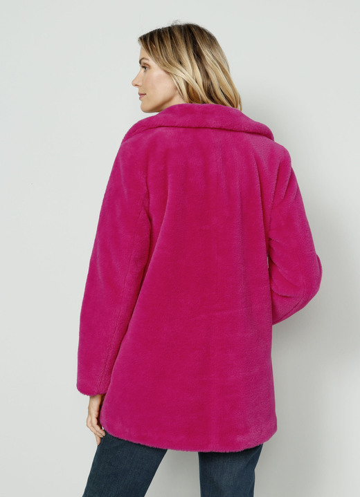 Jacks & mantels - Jas van imitatiebont, in Größe 020 bis 052, in Farbe FUCHSIA Ansicht 1
