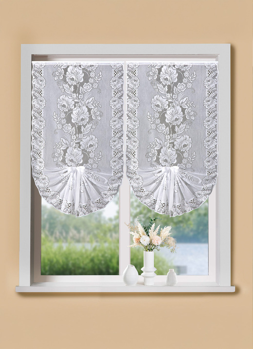 Klassisch - Schwalbenschwanz, in Größe 306 (H60xB40 cm) bis 363 (H175xB85 cm), in Farbe WEISS Ansicht 1