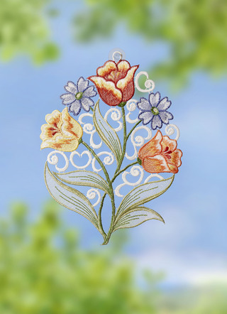 Fensterbild "Blumen"