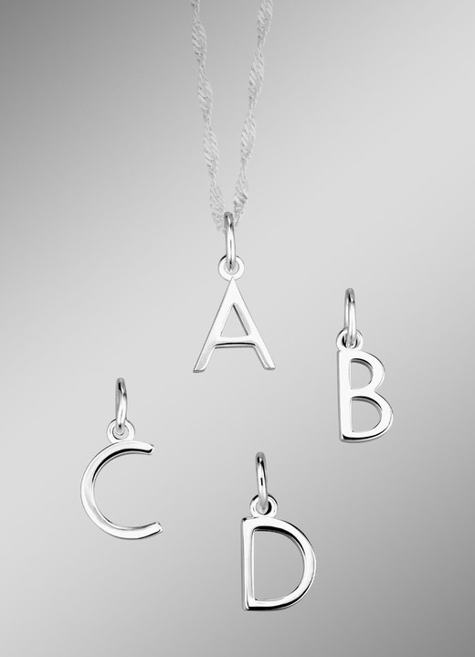 Anhänger - Buchstaben-Anhänger  925/-, in Größe 001 bis 9, in Farbe , in Ausführung Buchstabe A Ansicht 1