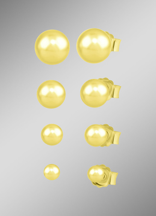 Ohrschmuck - Set, 4 Paar Silber 925/-, in Farbe  Ansicht 1