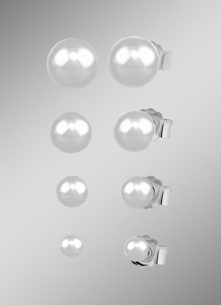 Ohrstecker-Set, 4 Paar