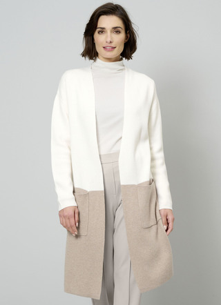 Lange kasjmier cardigan