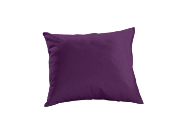 Spannbetttücher - Mako-Feinjersey-Spannbetttücher und Kissenbezüge aus 100% Baumwolle, in Größe 120 (kussensloop 1 cm) bis 138 (1 hoeslaken 180-200/200 cm), in Farbe BROMBEER Ansicht 1