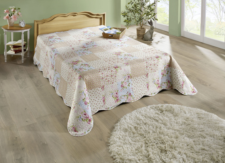 Tagesdecken - Tagesdecke, in Größe 873 (für Einzelbett, 140x210 cm) bis 910 (für franz. Bett, 240x260 cm), in Farbe BUNT Ansicht 1