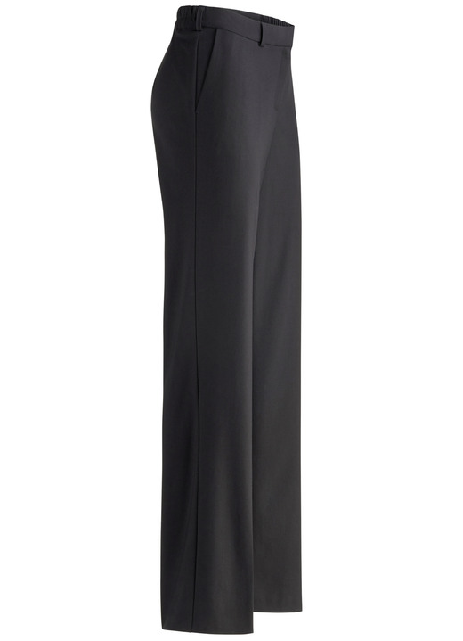 Broeken - Broek in trendy wijdte Broeken - Broek in trendy wijdte, in Größe 018 bis 052, in Farbe ZWART