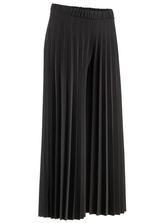 - Culottes met plooien - Culottes met plooien, in Größe 018 bis 052, in Farbe ZWART