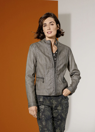 Blazer van imitatieleer