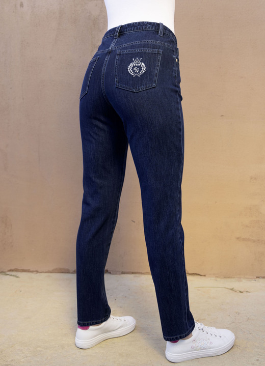 Hosen mit Knopf- und Reißverschluss - Edeljeans, in Größe 017 bis 052, in Farbe DUNKELBLAU Ansicht 1