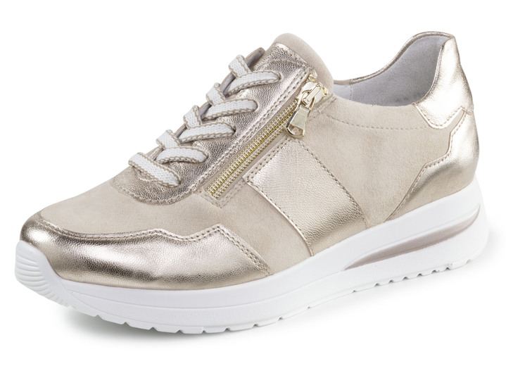 Instappers & veterschoenen - Sneakers, in Größe 3 1/2 bis 8, in Farbe MATTGOLD-BEIGE Ansicht 1