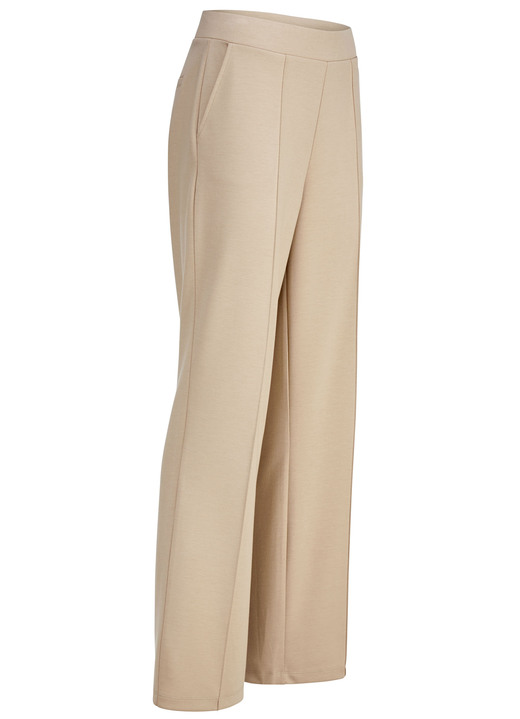 Broeken met elastische band - Broek met gestikte bies Broeken met elastische band - Broek met gestikte bies, in Größe 018 bis 052, in Farbe SAND