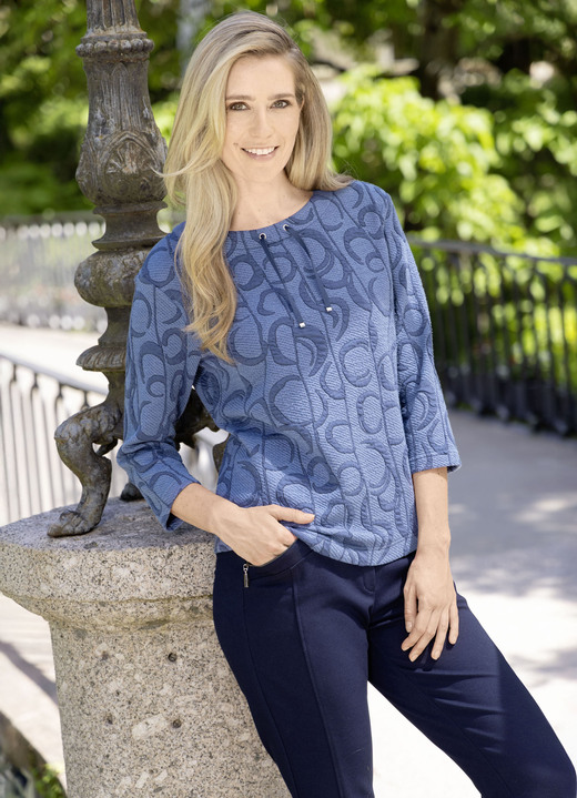 RABE - Pullover 55-114 362, in Größe 036 bis 052, in Farbe BLAU-JEANSBLAU Ansicht 1