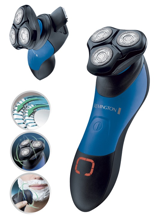 - Remington Hyperflex Aqua Plus XR1450 draadloos scheerapparaat, in Farbe ZWART/BLAUW Ansicht 1