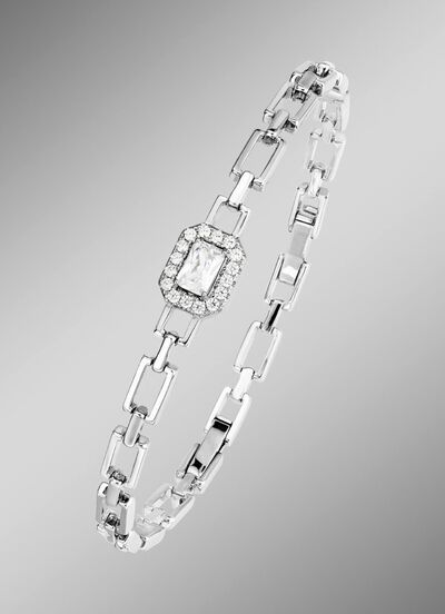 Betoverend fonkelende armband met synthetische zirkonia 