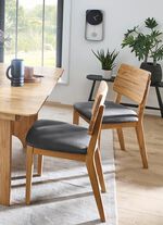 Stoelen met frames van massief, geolied eikenhout 