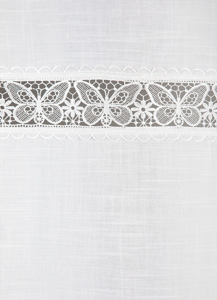 Zijsjaal met fijne vlinderborduurrand 