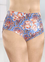 Verpakking van vijf slips met kleurrijk printdesign 