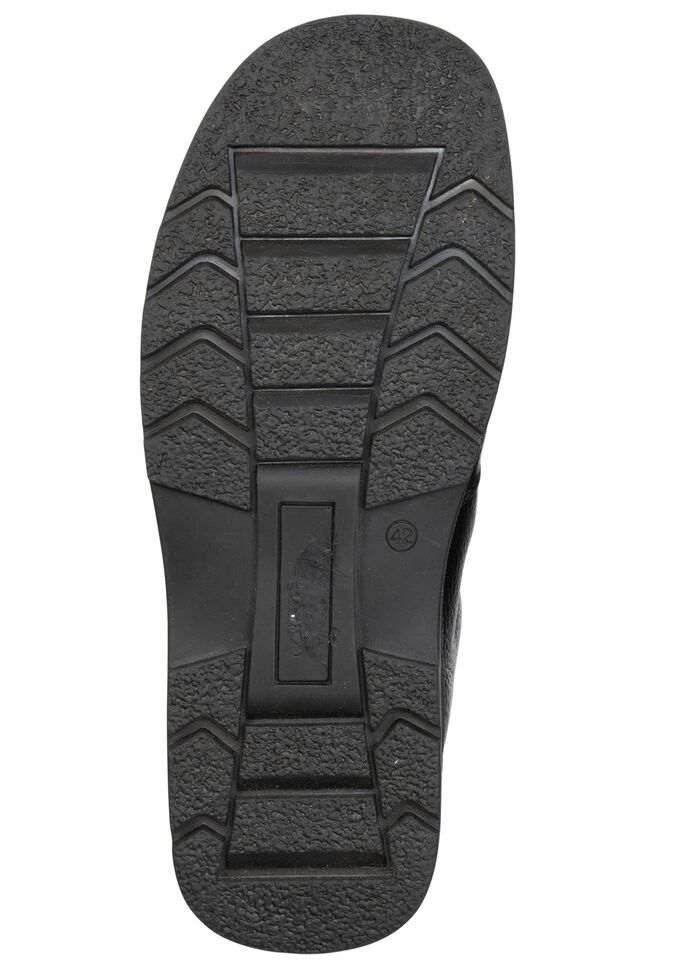 GINO GALANTE, gevoerde herenlaarzen, winterschoenen, met lamsvacht ZWART