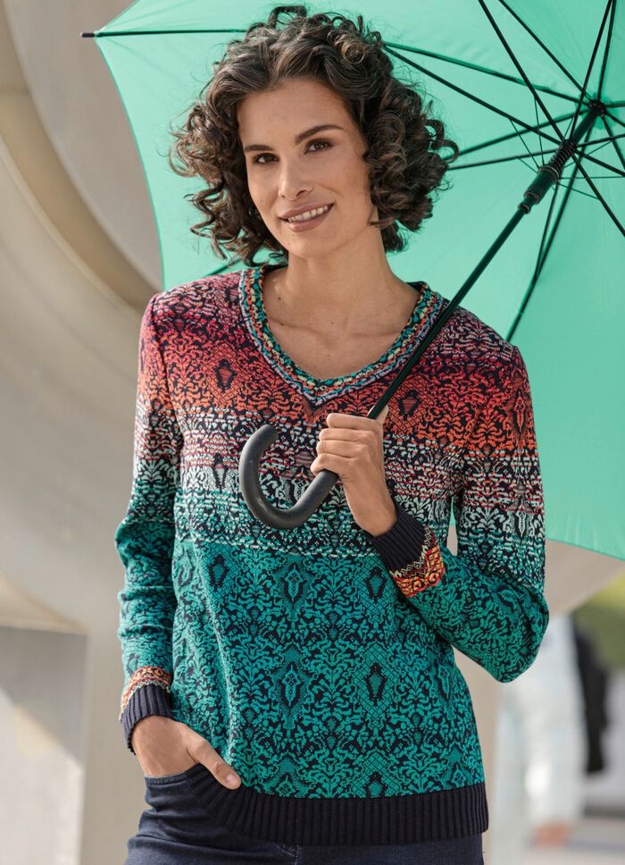 Trui met een delicate structuur 