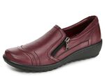 Gemini pantoffels van zacht rundnappaleer BORDEAUX
