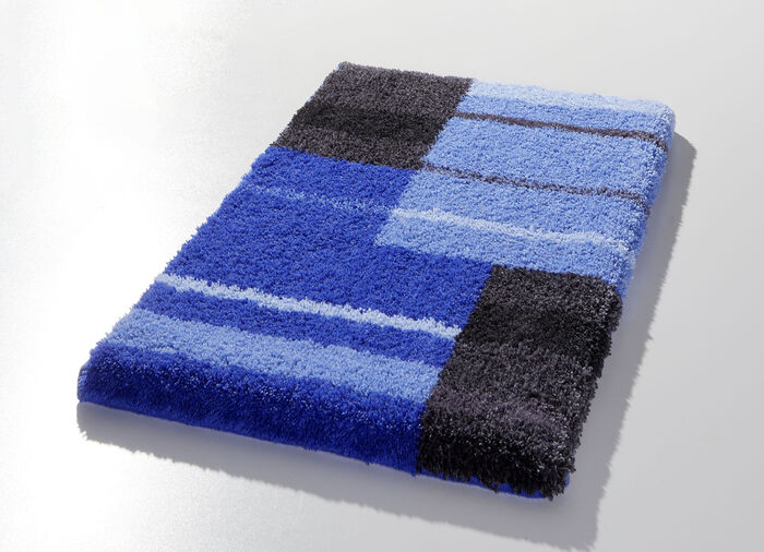 Badmat met antisliprug van Grund BLAUW