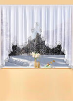 M-Bogen winkel gemaakt van echt Plauen-kant 