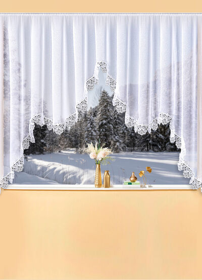 M-Bogen winkel gemaakt van echt Plauen-kant  M-Bogen winkel gemaakt van echt Plauen-kant