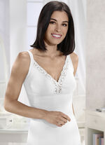 Twee-pack kanten bh-topjes 1X LAVENDEL, 1X WIT