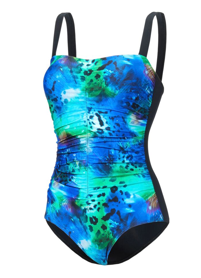 Schwab badpak met half korset en ruches 