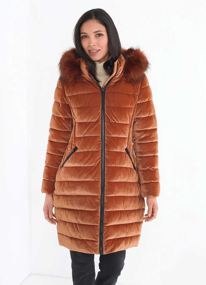 Korte jas met afneembare capuchon 