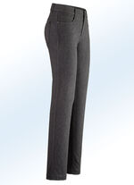 Broek met aangenaam zachte, warme voering ANTRACIET GEM.