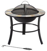 Stonegate vuurplaats met stijlvolle leisteenmoza&iuml;ekafwerking 