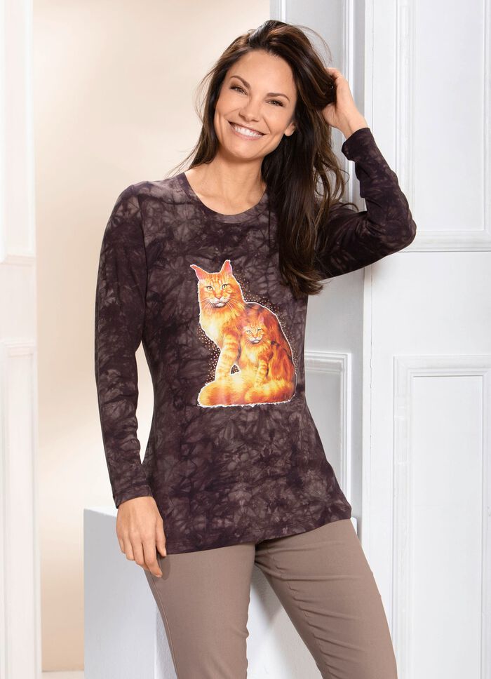 Expressief shirt BRUINE BATIK