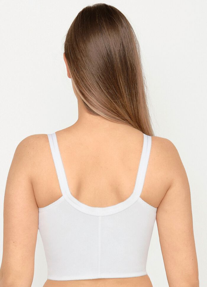 Susa bh in lang model, met sluiting vooraan WIT