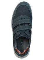 Waldl&auml;ufer, comfortabele herenpantoffels, breedte K, met uitneembaar voetbed MARINE