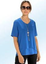 Dubbellaagse tuniek in 2 kleuren BLAUW