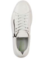 ELENA EDEN veterschoen met velours afwerking NATUURWIT