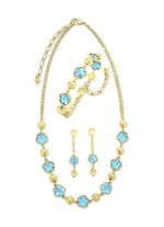 Sieradenset,  3-delig, met bloemmotief 