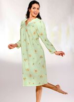 Twee-pack nachtjaponnen, lange mouwen met knoopsluiting 