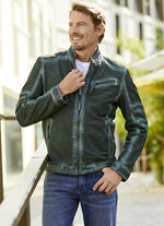 Leren kort jasje van &ldquo;Jilani&rdquo; 