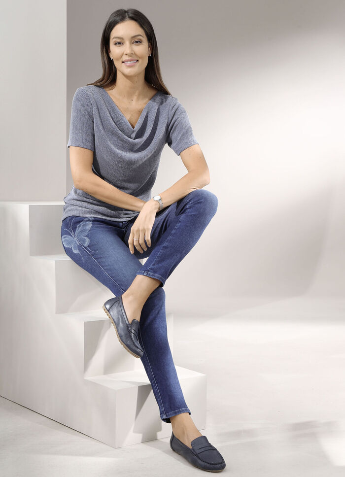 Magische jeans met vlinderwaseffect 