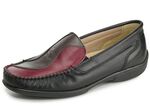 Mocassinloafers van Chevreau-nappaleer ZWART-MEERKLEURIG